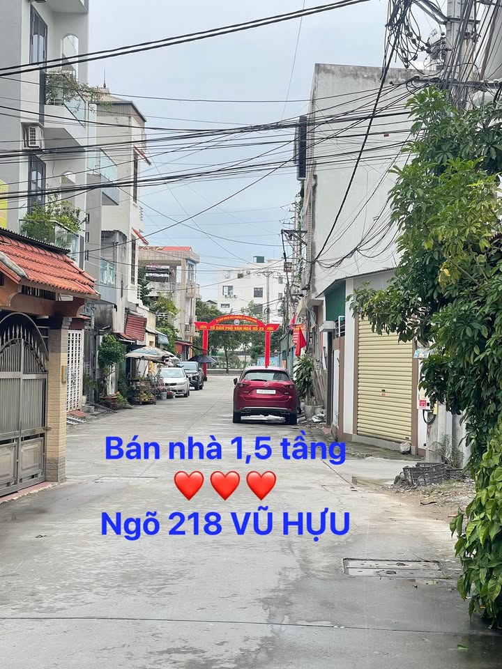 Nhà 1,5 tầng ngõ 218 Vũ Hựu, Hải Dương 89m² giá 3,68 tỷ - Kinh doanh thuận lợi!