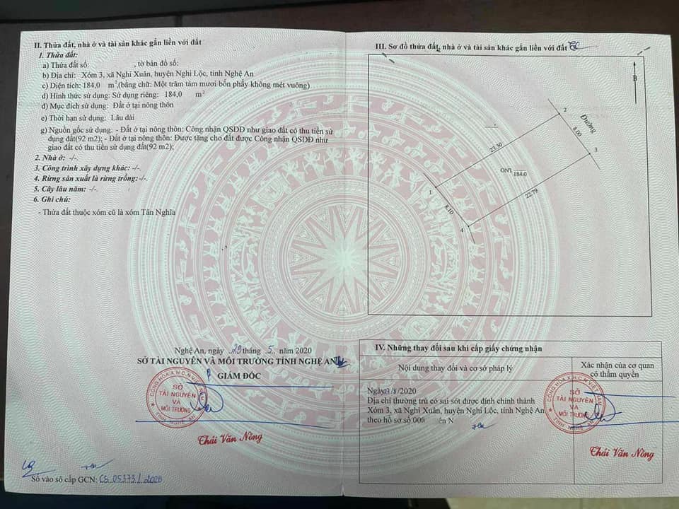 Đất Nền Nghi Xuân 184m² giá 2.36 tỷ - Đường rộng 12m, gần chợ và trường học!