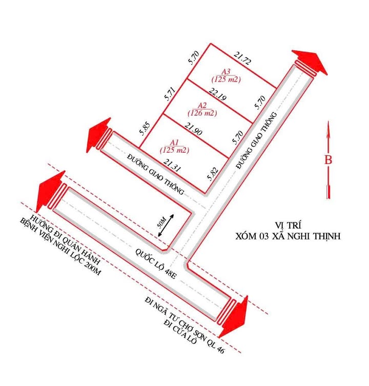 Đất nền Nghi Thịnh 125m² giá 1.15 tỷ - Đường bê tông ô tô vào tận nơi!