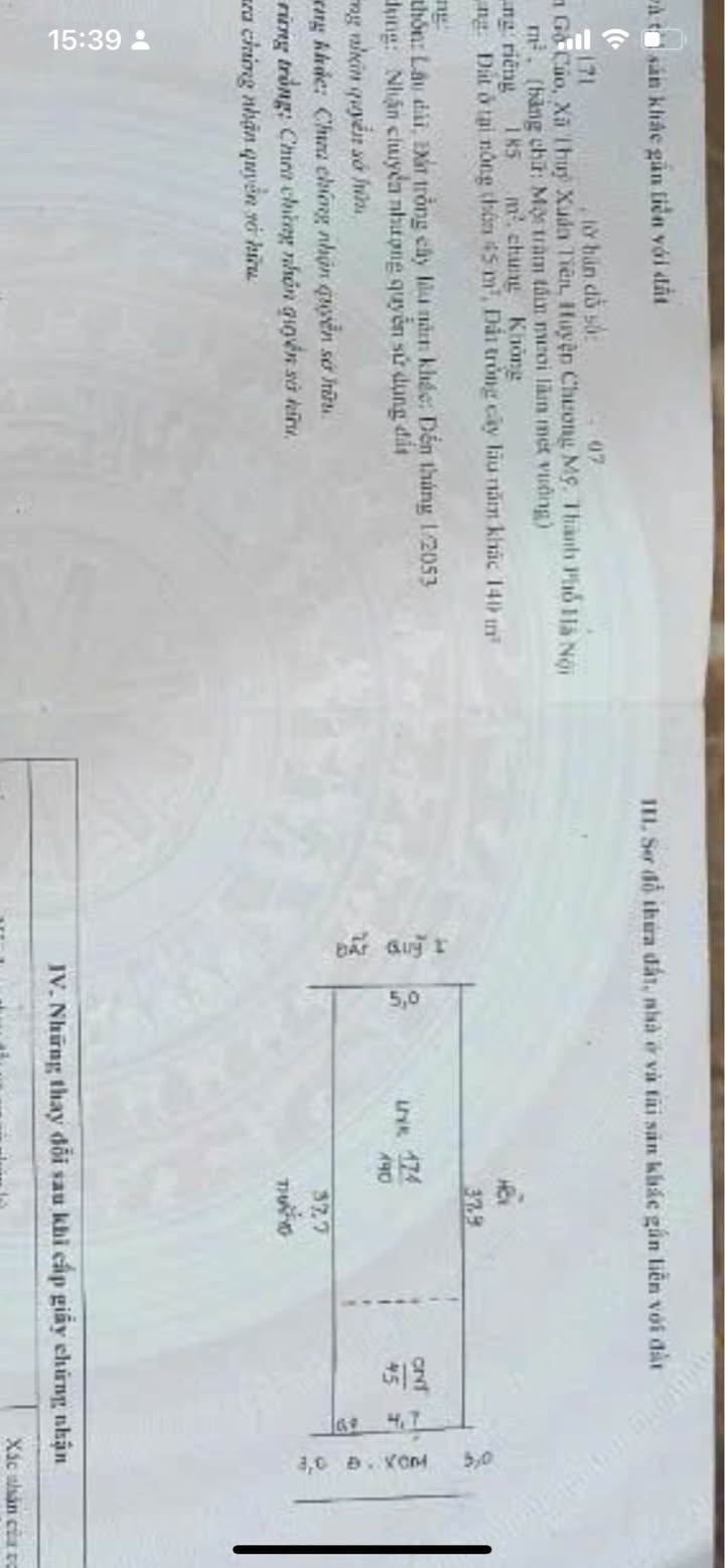 Đất nền Thủy Xuân Tiên 185m² giá 1.85 tỷ - Đầu tư sinh lời ngay!