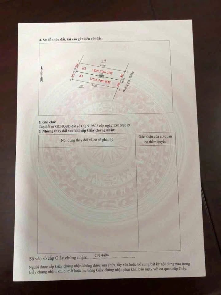 Đất nền Khu 3, phường Vân Phú, 122m² giá 2.45 tỷ - Mặt tiền 5m, đường ô tô tránh nhau