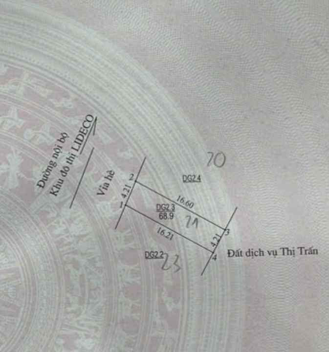 Đất đấu giá Trạm Trôi, Hoài Đức 68.9m² - Vị trí đắc địa mặt đường đôi 33m