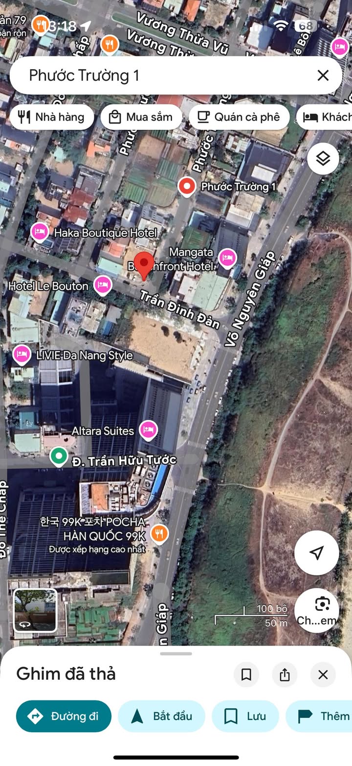 Đất nền góc Trần Đình Đàn, Phước Mỹ 533.5m² giá 122.7 tỷ - Vị trí VIP sát bãi tắm