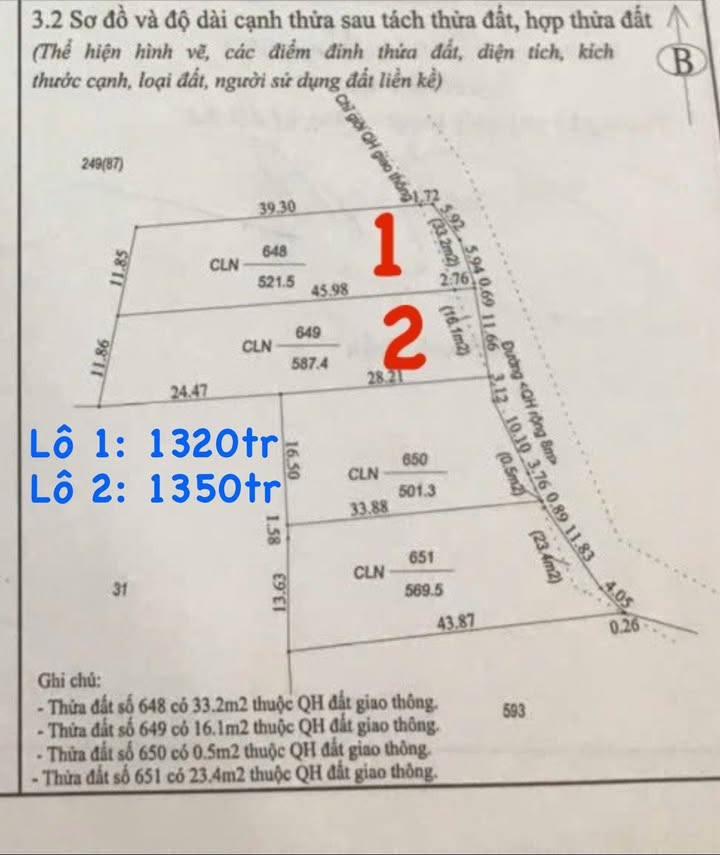 Đất nền Tân Lợi, Buôn Ma Thuột 521m² giá 1.32 tỷ - Đường bê tông ô tô vào tận nơi!
