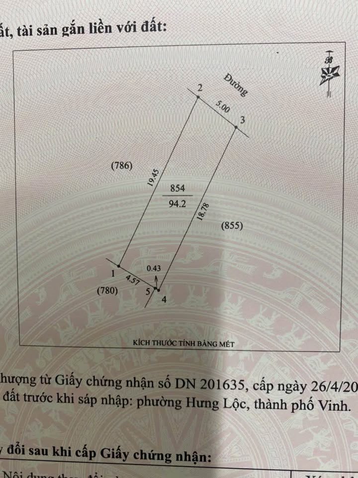 Đất nền xóm 8 Vinh Lộc 94,2m² giá 3,5 tỷ - Vị trí đắc địa gần chợ