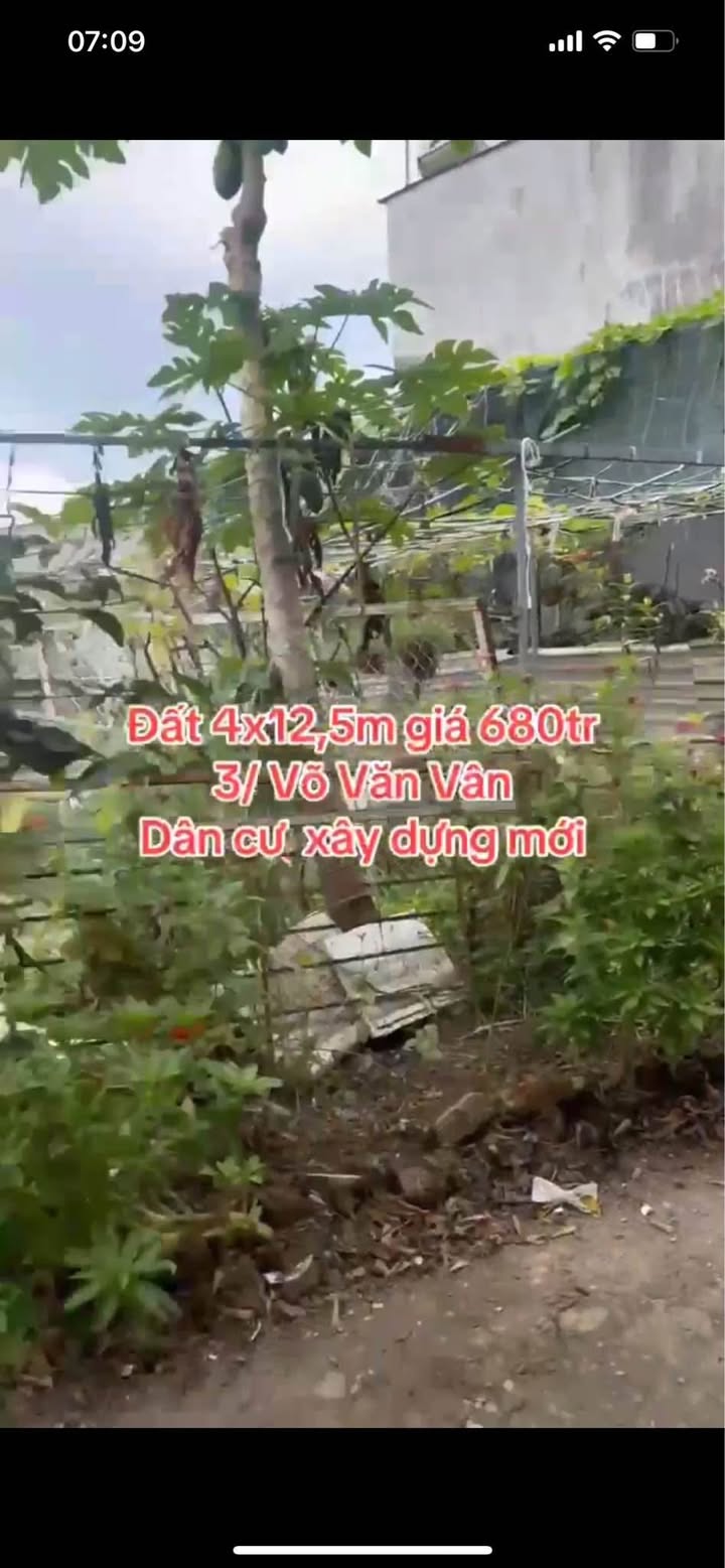 Đất nền 50m² tại Vĩnh Lộc B, Bình Chánh giá 680 triệu - Khu dân cư xây dựng mới!