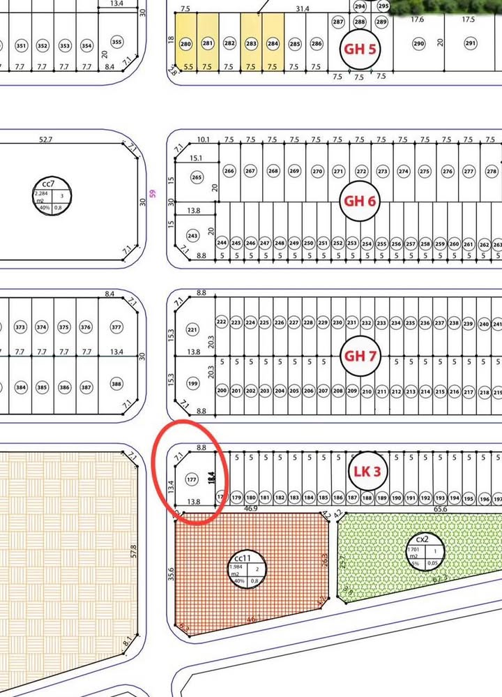 Đất lô góc Khu đô thị ICC Quán Mau Lê Chân 255.8m² - Pháp lý rõ ràng, giá tốt!