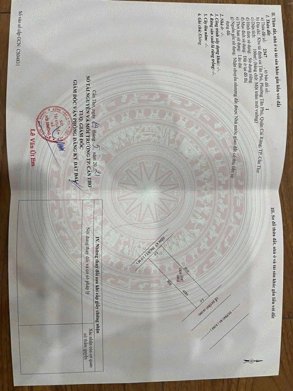 Đất nền đẹp đường B3 KDC Tân Phú, diện tích 100m², giá 1,9 tỷ - Đầu tư sinh lời ngay!