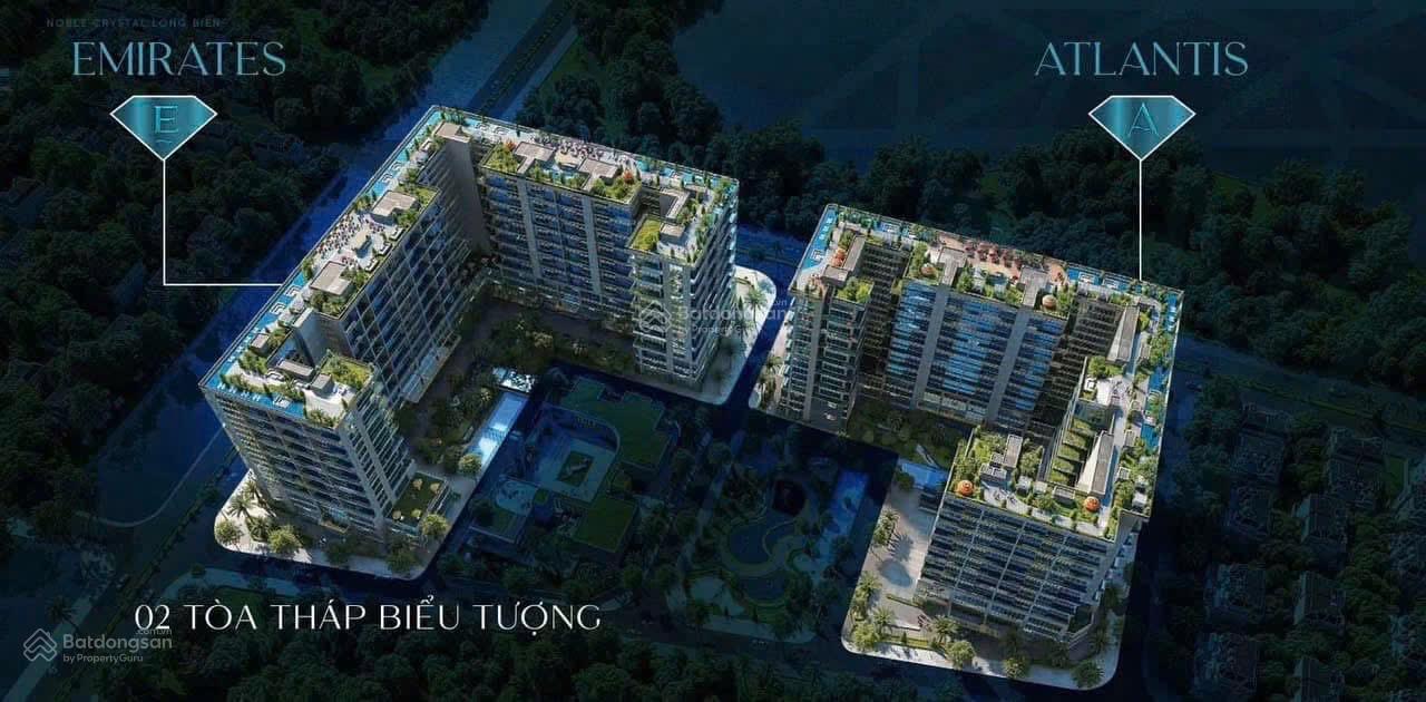 Căn hộ Sky Villa Noble Crystal Long Biên 96m² giá 14.4 tỷ - Chính sách ưu đãi hấp dẫn!