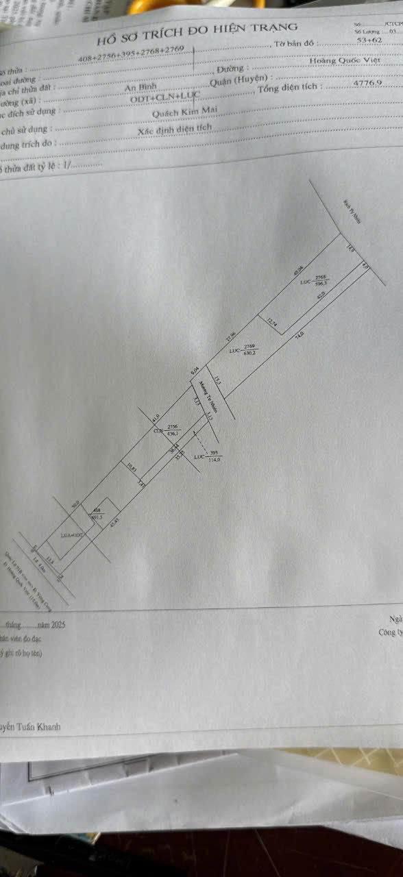 Đất thổ cư mặt tiền đường Hoàng Quốc Việt 2500m² giá 48 triệu/m² - Cơ hội đầu tư sinh lời!