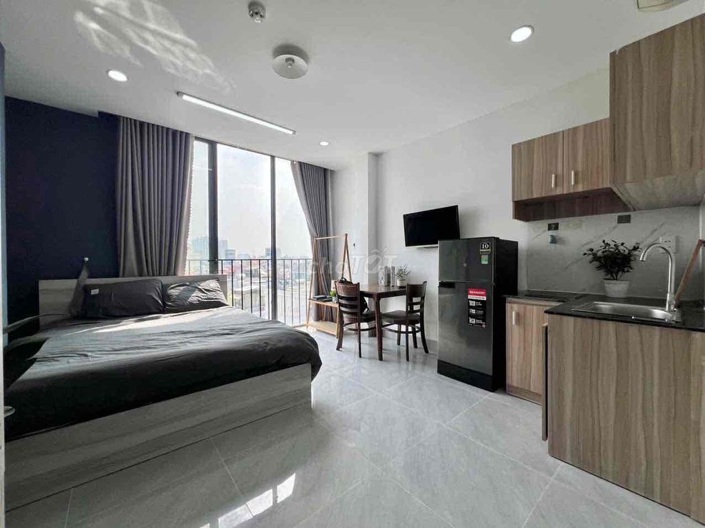 Studio Phan Văn Trị, Bình Thạnh 37m² giá 4.8 triệu - View thoáng, nội thất đầy đủ!