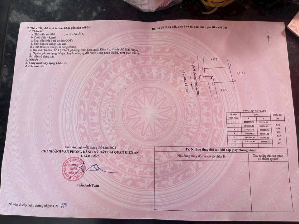 Lô đất Kiến An Hải Phòng 43m² giá 788 triệu - Cơ hội đầu tư lý tưởng!