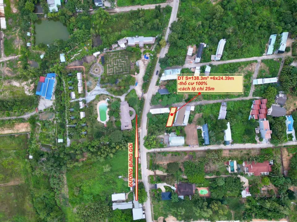 Đất thổ cư 138m² tại Phú Quốc - Chỉ 2 tỷ, cách lộ Búng Gội 25m!