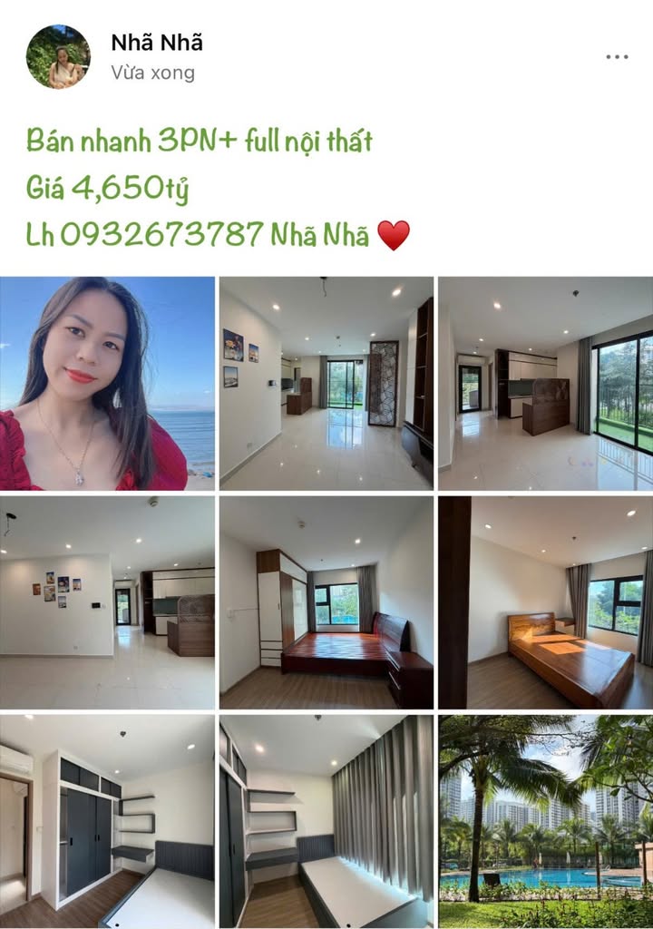 Căn hộ 3PN+ Tòa S903 Thủ Đức 92m² giá 4.65 tỷ - View hồ bơi đẹp mắt!