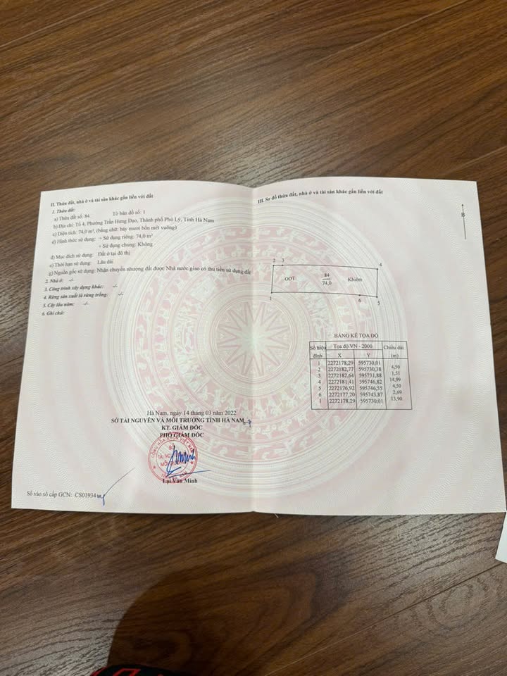 Đất Lê Công Thanh, Phủ Lý, 74m² giá 20 tỷ - Vị trí đắc địa cho kinh doanh!