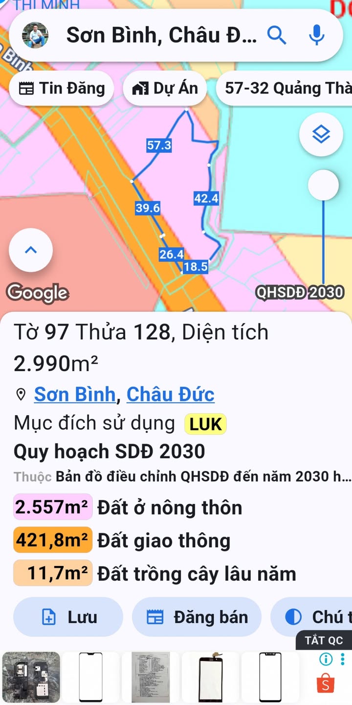 Đất nền mặt tiền đường Ngãi Giao - Hòa Bình 65m² giá 1 tỷ - Cơ hội đầu tư sinh lời!