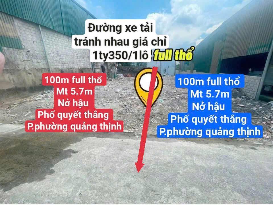 Đất nền đẹp tại phố Quyết Thắng, Quảng Thịnh 100m² - Đầu tư sinh lời cực cao!
