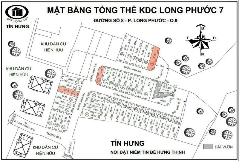 Đất nền Long Phước 57m² giá 2.63 tỷ - Gần khu dân cư sầm uất!