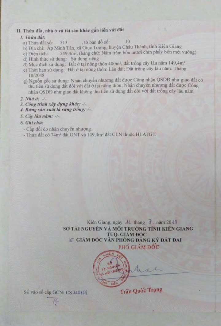 Đất nền ấp Minh Phong, xã Giục Tượng, Châu Thành 549m² giá 27.47 tỷ - Cơ hội đầu tư hấp dẫn!