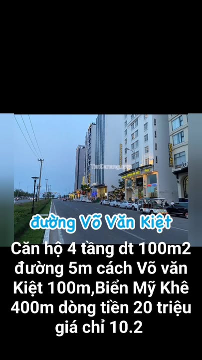 Căn hộ 4 tầng tại Đà Nẵng 100m² giá 10.2 tỷ - Doanh thu ổn định 25 triệu/tháng!