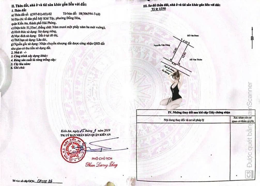 Đất nền Đồng Hoà, Kiến An 51.5m² giá 2.45 tỷ - Sổ đỏ chính chủ, không quy hoạch!