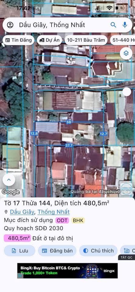 Đất nền Dầu Giây 480m² giá thỏa thuận - Vị trí đắc địa, thuận tiện giao thông!