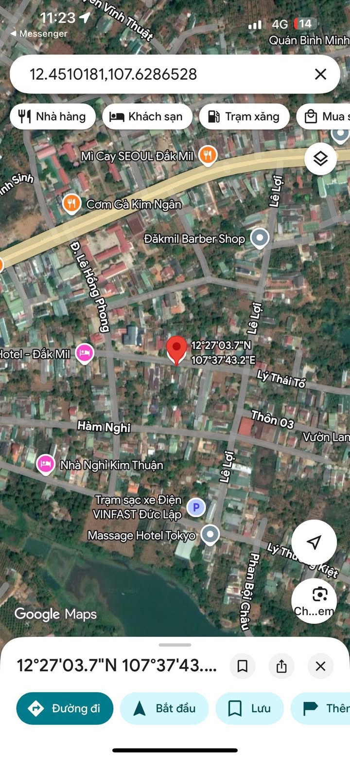 Đất nền Lý Thái Tổ Đắk Mil 190m² giá 2.6 tỷ - Vị trí đắc địa, cơ hội đầu tư hiếm có!