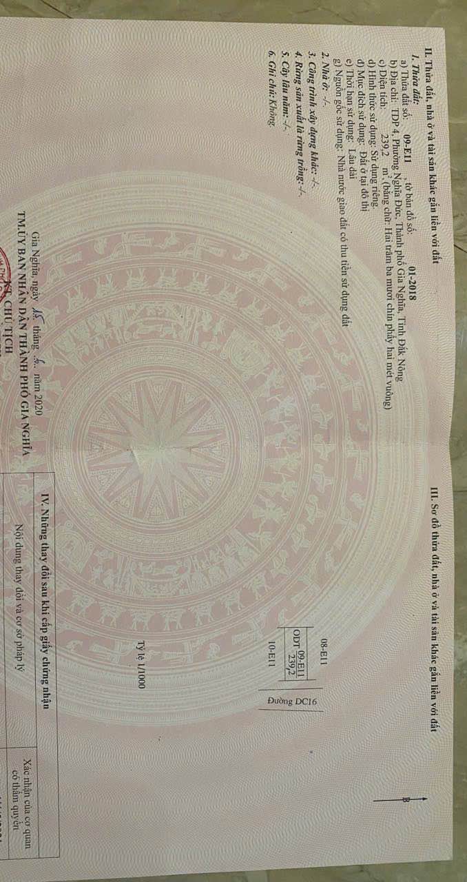 Đất nền đường Hoàng Sa, phường Bắc Gia Nghĩa 240m² giá 1.6 tỷ - Đầu tư sinh lời ngay!