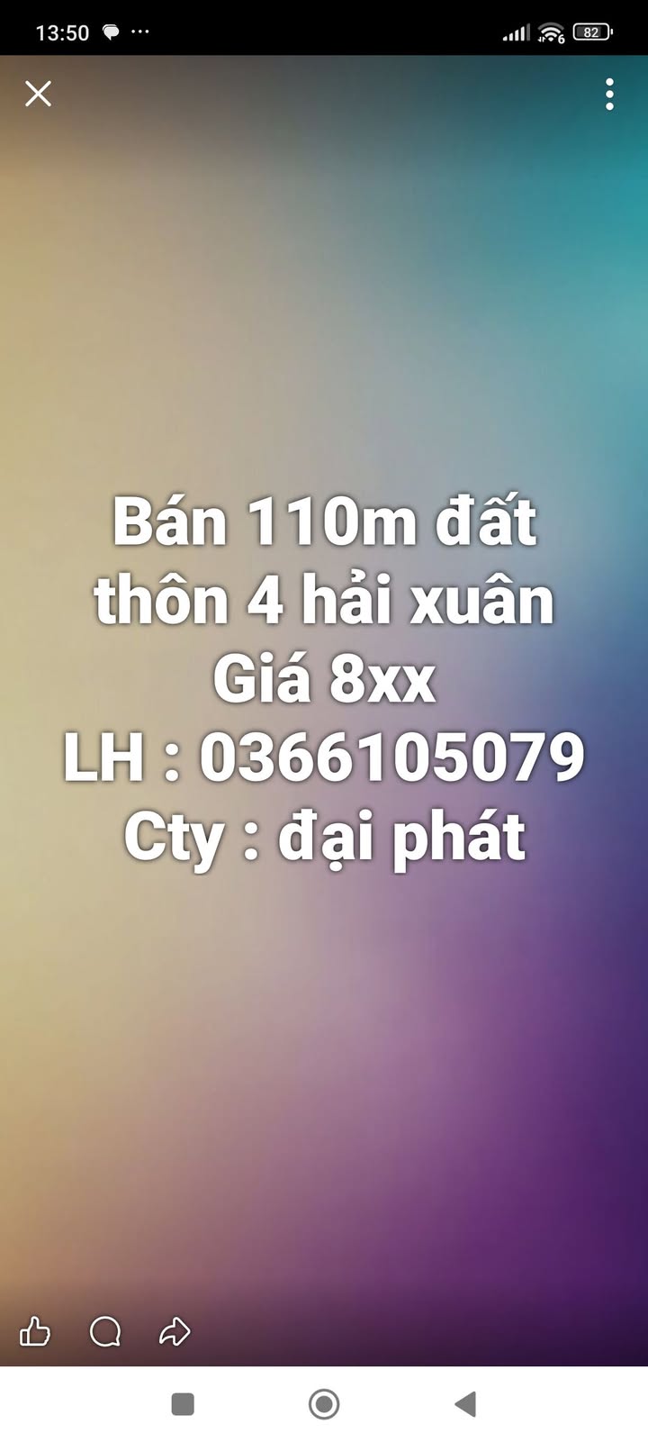 Đất thổ cư 110m² thôn 4 Hải Xuân giá 800 triệu - Cơ hội đầu tư tuyệt vời!