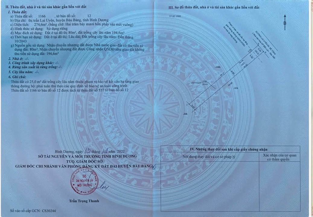 Đất nền liền kề 275m² tại thị trấn Lai Uyên, chỉ 770 triệu - Sổ đỏ chính chủ!