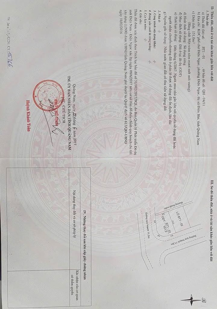 Đất biệt thự 2 mặt tiền khu đô thị Sungate Điện Ngọc 150m² giá 4.1 tỷ - Cơ hội đầu tư hấp dẫn!