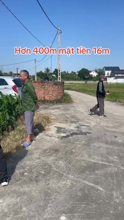 Đất nền mặt tiền 16m tại Trung Thành, Phổ Yên, 400m² chỉ 1 tỷ - Cơ hội đầu tư tuyệt vời!