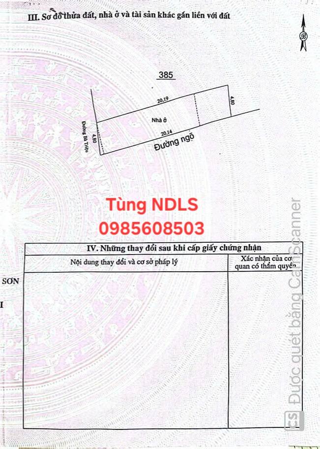 Bán đất mặt đường Bà Triệu Lạng Sơn 96m² giá 9 tỷ - Vị trí kinh doanh lý tưởng!