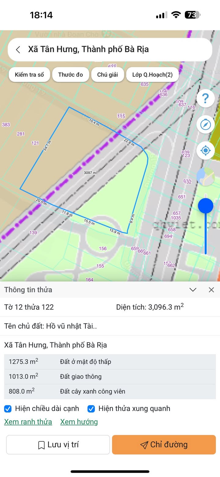 Đất nền 3096m² tại Long Hương - Bà Rịa giá chỉ 7.6 tỷ - Vị trí đẹp, gần trung tâm!