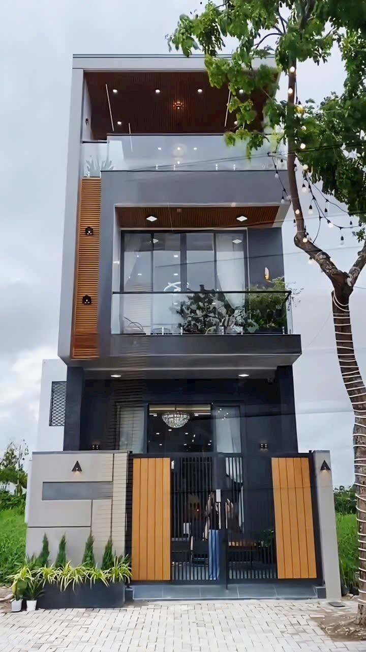 Nhà phố 1 trệt 2 lầu KĐT Happy Home Cà Mau 100m² giá 3 tỷ - Thiết kế hiện đại, công năng tối ưu!