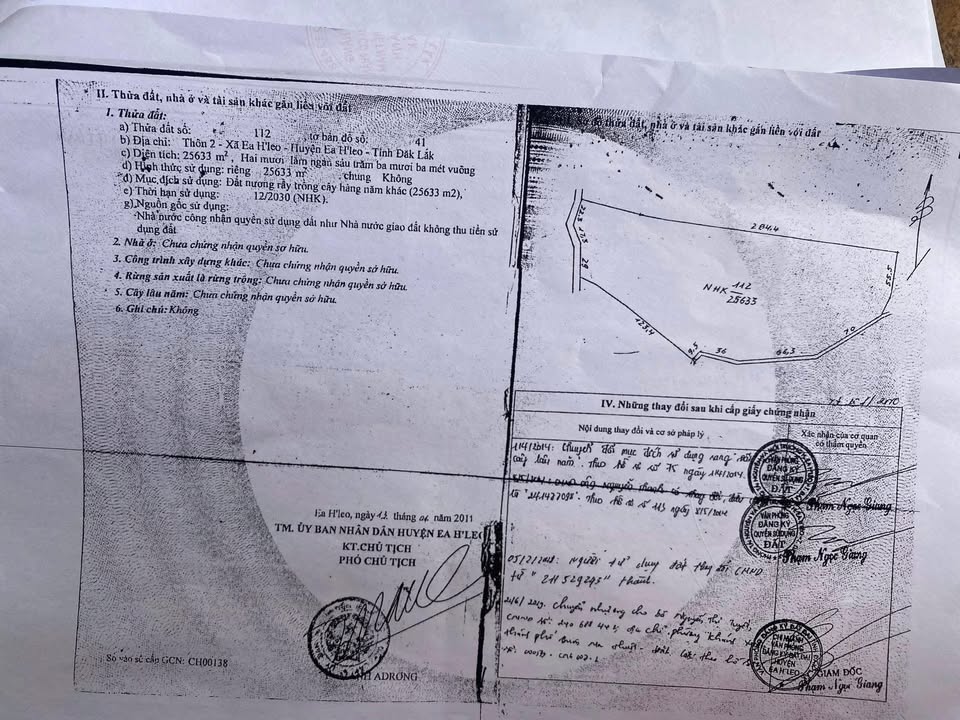 Đất nền khu dân cư Ea H'leo Đắk Lắk 20.000m² giá chỉ 950 triệu - Cơ hội đầu tư hấp dẫn!