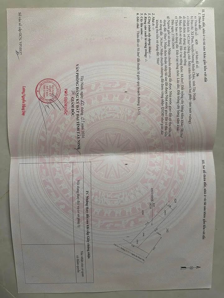 Đất nền đường nhựa 13-13 xã Phan Dương Minh Châu 145m² - Giá thỏa thuận hấp dẫn!