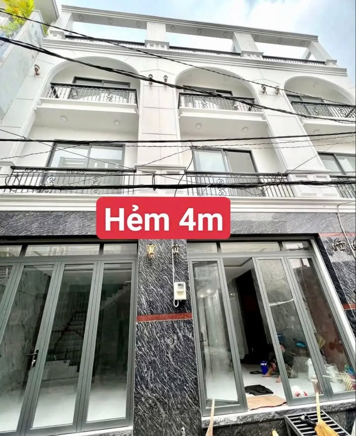 Nhà 4 tầng hẻm 45 Bình Tiên, Quận 6, 52m² giá 6 tỷ - Dọn vào ở ngay!