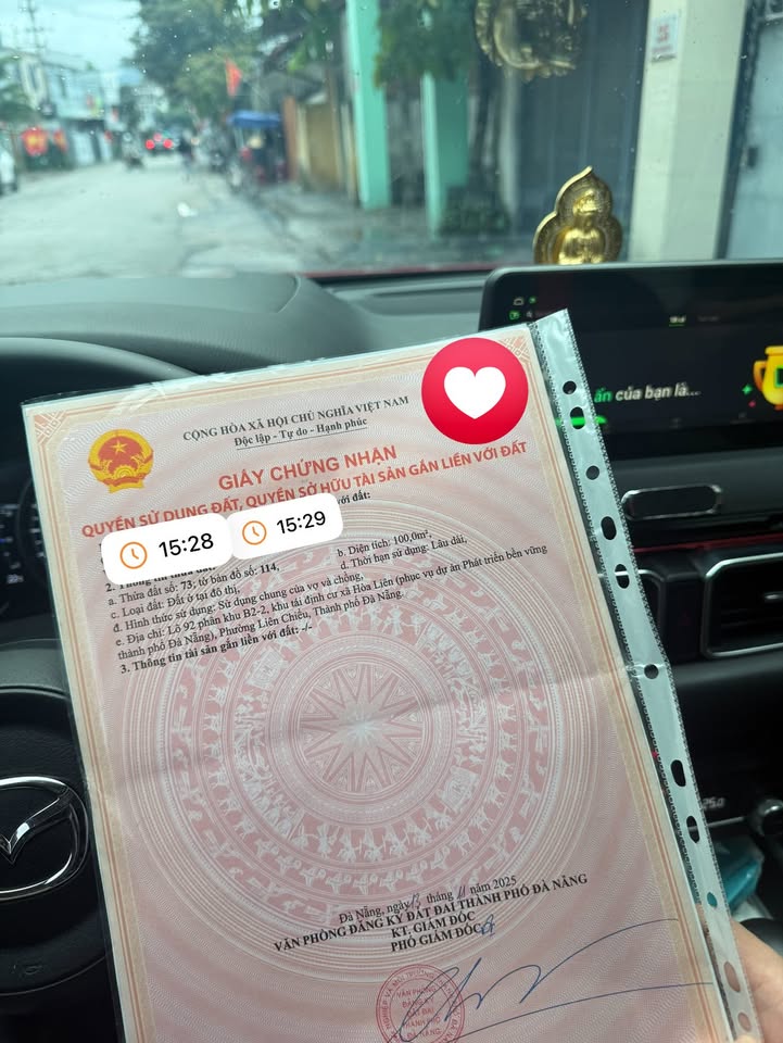 Đất nền đường Vân Dương 3, Đà Nẵng 100m² giá chỉ 2 tỷ - Sổ đỏ chính chủ!