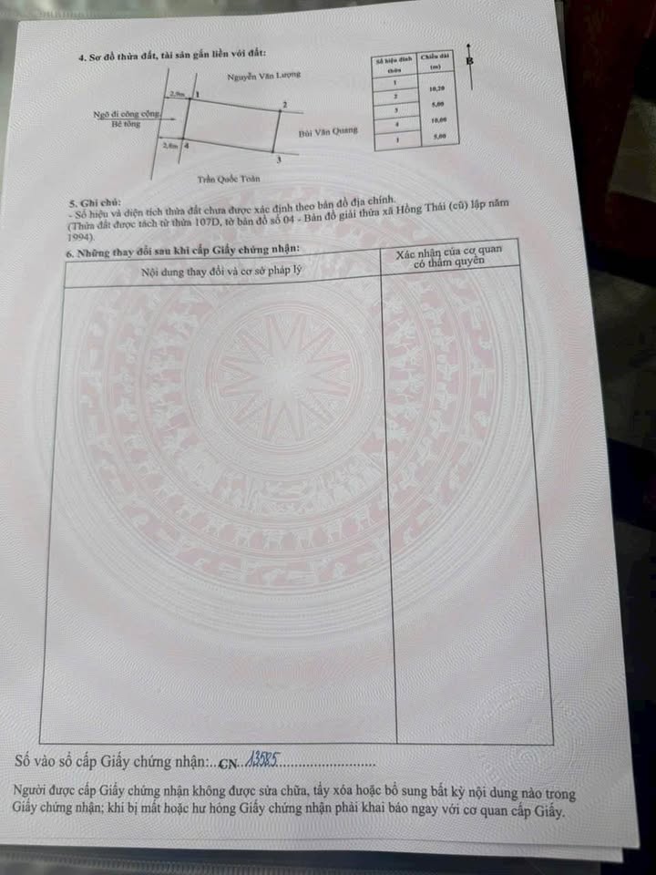 Đất nền Hồng Thái, An Dương 50m² giá 2.5 tỷ - Ô tô vào tận nơi!
