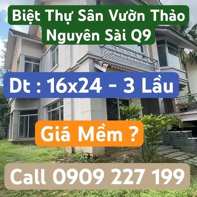 Biệt thự đơn lập Thảo Nguyên Sài Gòn 384m² - Sổ hồng riêng, giá thỏa thuận!