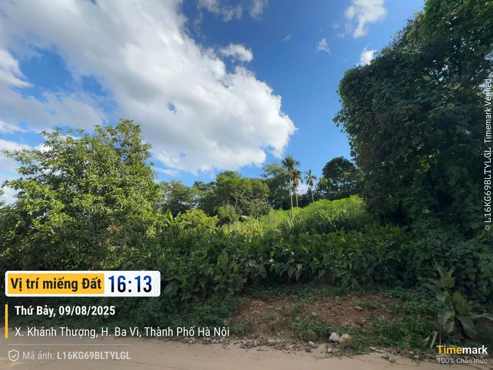 Đất nghỉ dưỡng Khánh Thượng, Ba Vì 430m² giá 1 tỷ - View núi Ba Vì thoáng mát!