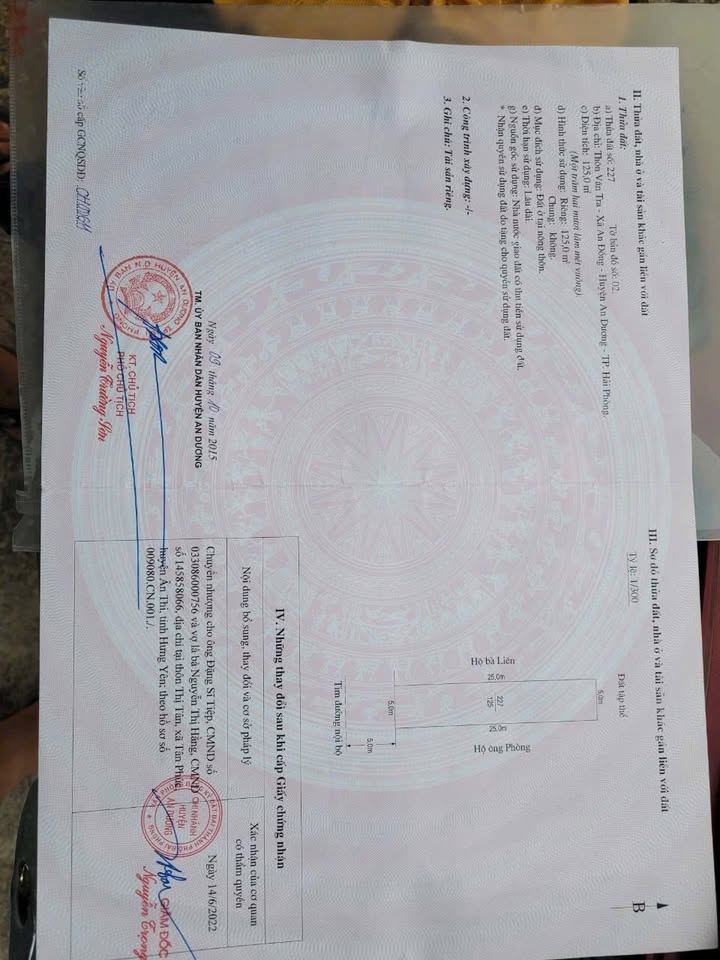 Đất nền An Đồng, An Dương 250m² chỉ 5.75 tỷ - Cơ hội đầu tư không thể bỏ lỡ!