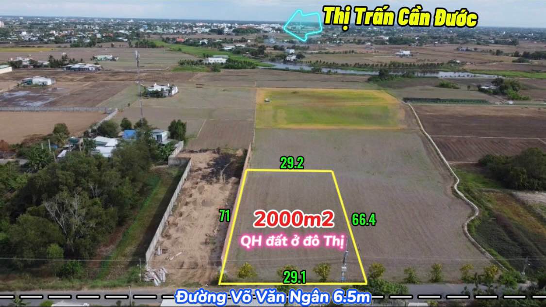 Đất ở Đô Thị Võ Văn Ngân 2000m² giá 6.5 tỷ - Hướng Bắc, thích hợp đầu tư!