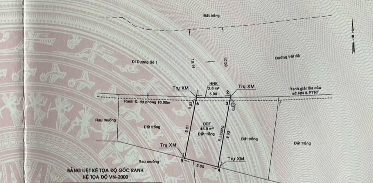 Đất mặt tiền đường Số 1 Gò Vấp 45m² giá 9.2 tỷ - Tiềm năng đầu tư lớn!