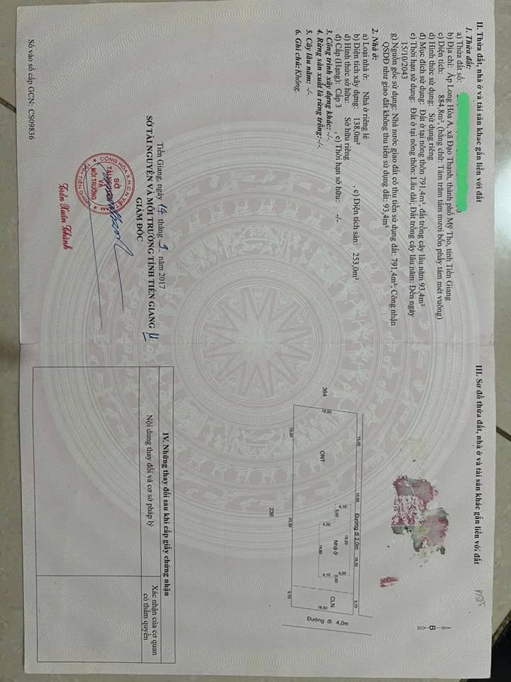 Đất thổ cư 884m² tại Long Hòa A, Mỹ Tho - Giá thỏa thuận, Sẵn sàng giao dịch!