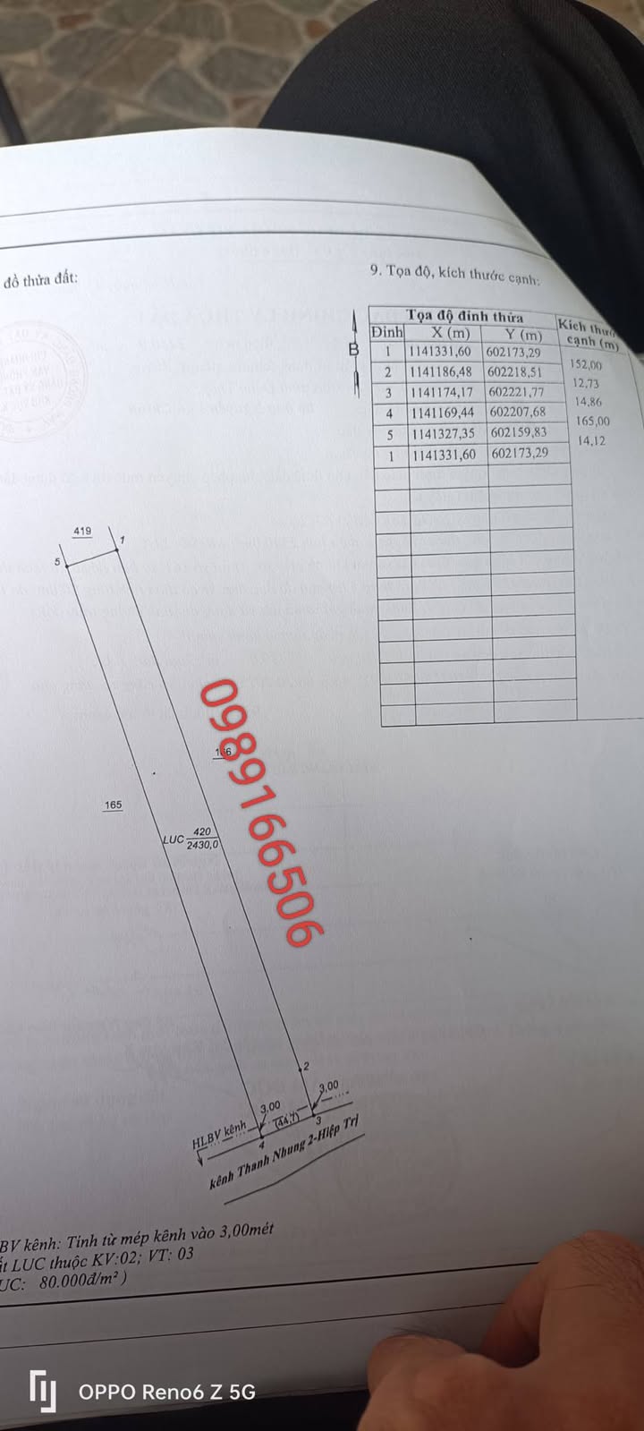 Đất ruộng Phước Trung 50000m² giá 700 triệu - Đầu tư sinh lời ngay!