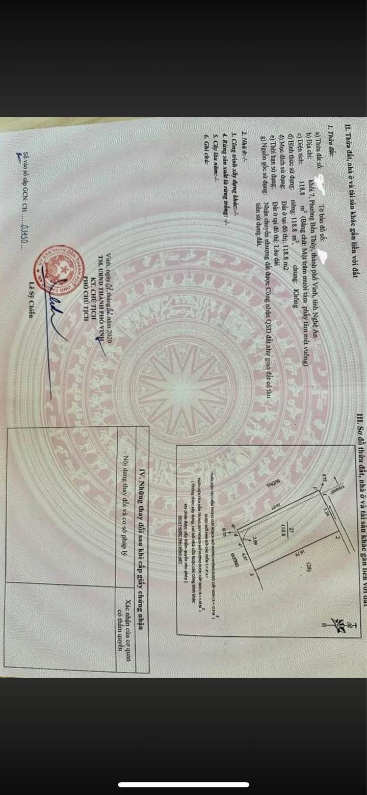 Nhà 3 tầng góc đường Võ Thị Sáu, Vinh 118.8m² giá 12 tỷ - Cơ hội đầu tư sinh lời!