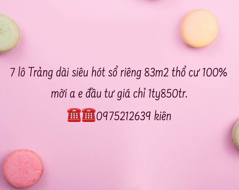 Đất nền Trảng Dài Biên Hòa 83m² giá 1.85 tỷ - Sổ đỏ chính chủ, thổ cư 100%!