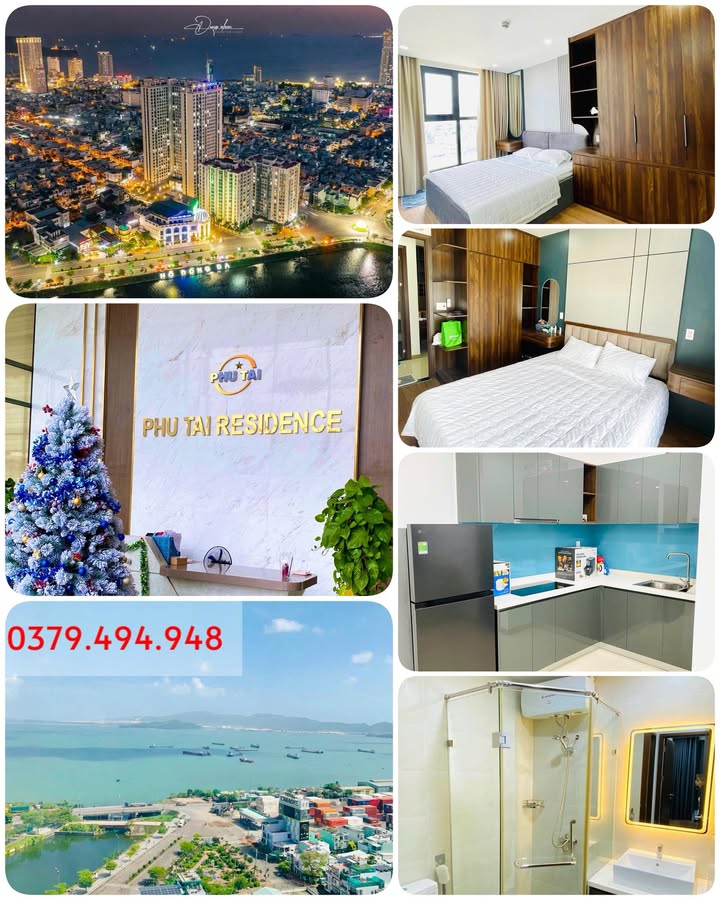 Căn hộ Phú Tài Residence Quy Nhơn 72m² giá 2-3 tỷ - View biển đẹp, đầy đủ nội thất!